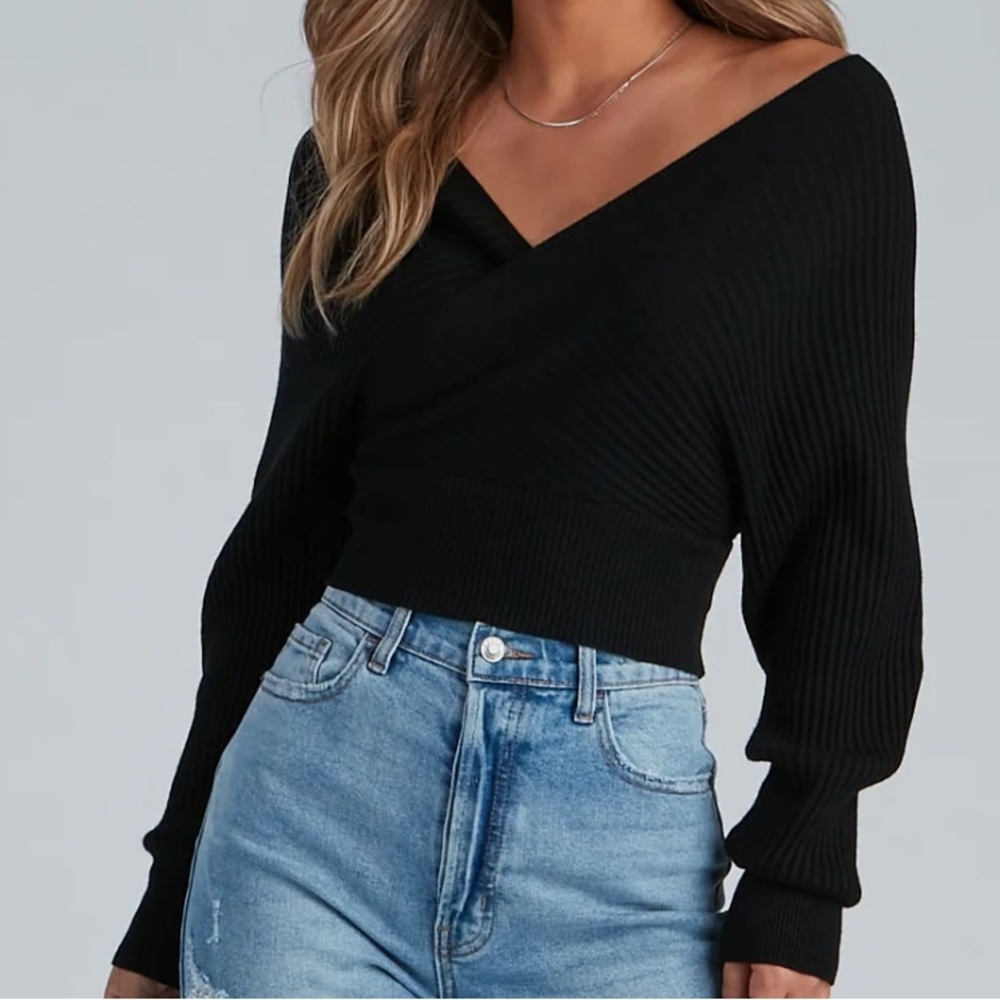Windsor black crop top
